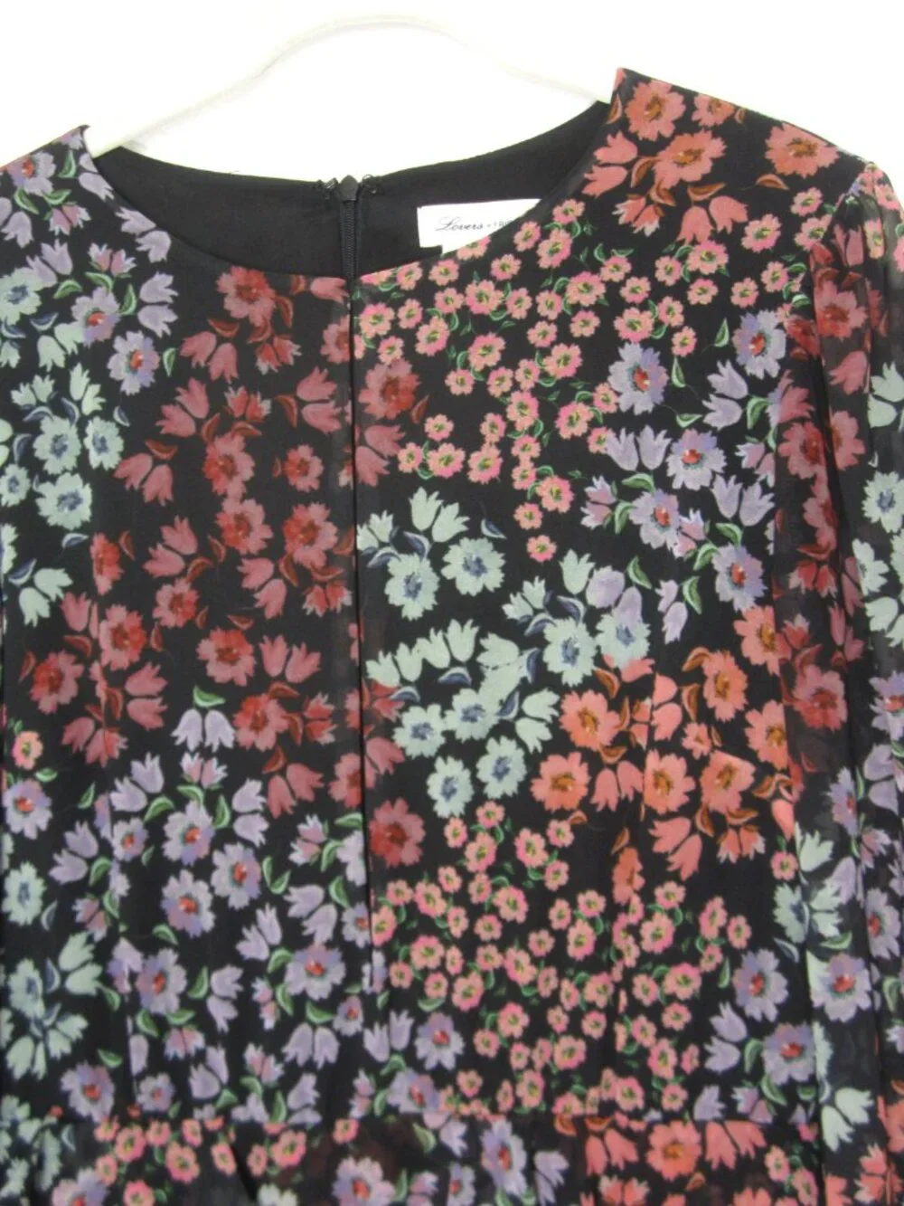Lovers + Friends Size M Carter Floral Mini Dress Chiffon Wedding Guest